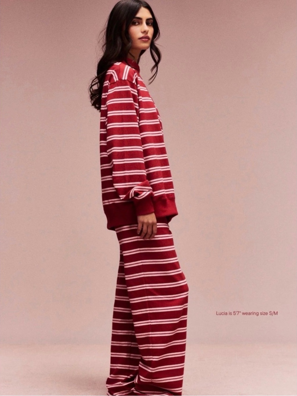 Parke Valentines Striped Set - Mockneck XXL & Pants L